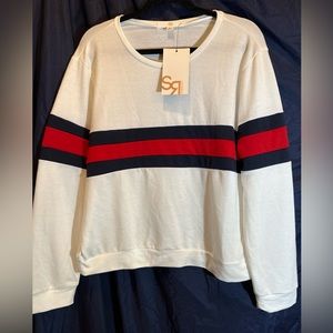 Women’s red/blue/white sweatshirt Los Angeles ST. NWT size XL